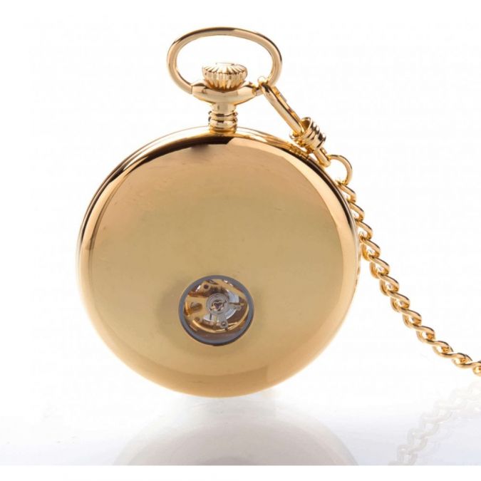 The Eltham - Gold Mechanical Open Face Pocket Watch
