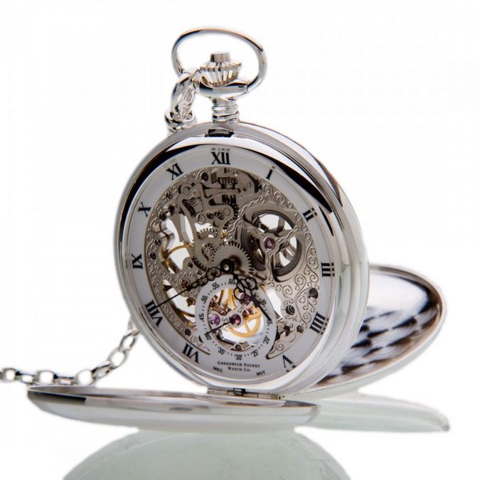 The Buckingham - Sterling Silver Mechanical Pocket Watch