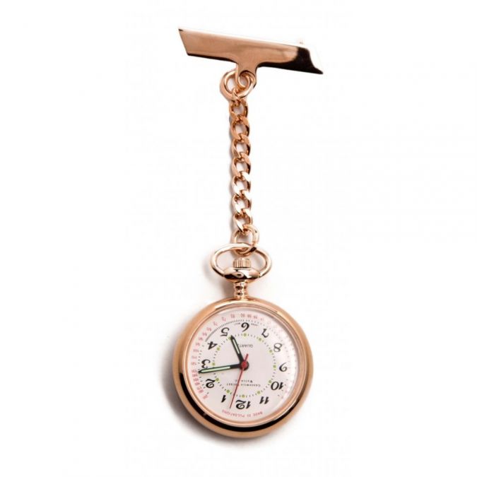 The Warwick - Rose Gold Plated Quartz Fob Watch