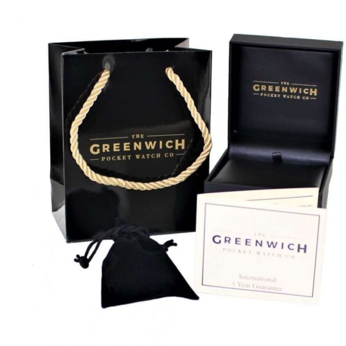 The Dalkeith - Sterling Silver Mechanical Double Hunter Pocket Watch And Chain