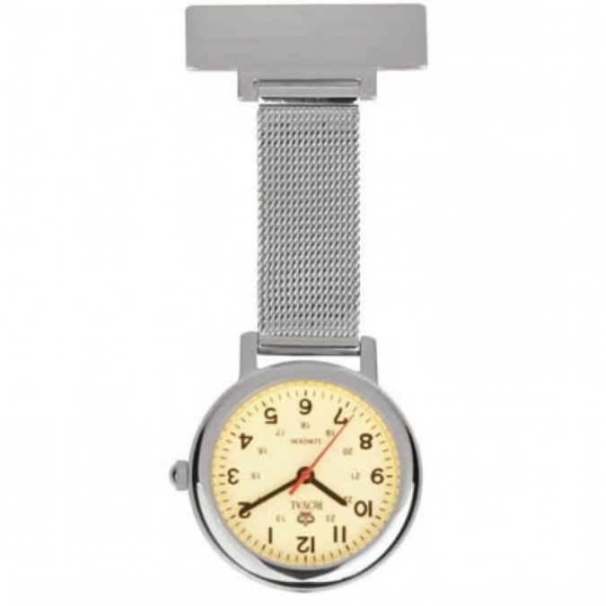 Stainless Steel Illuminous Dial Fob Watch