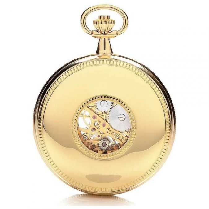 Double Half Hunter Mechanical Pocket Watch