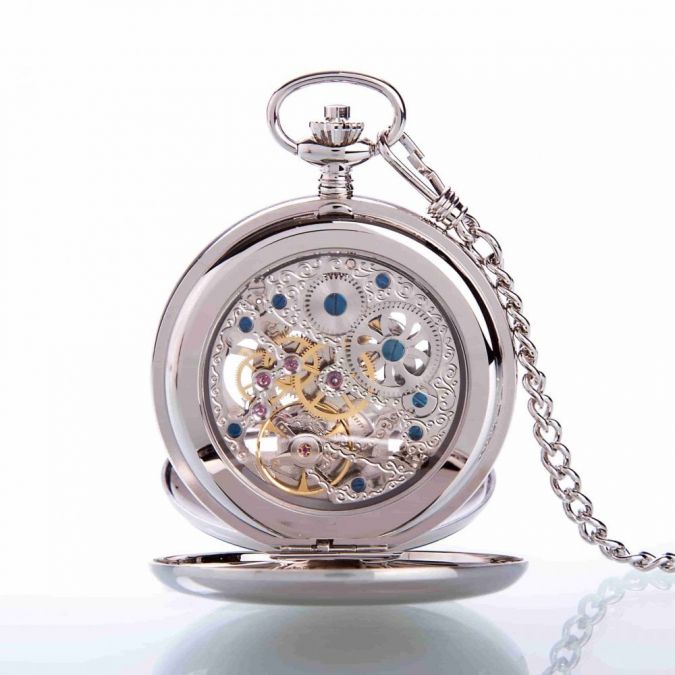 The Westminster - Chrome Mechanical Dual Time Double Hunter