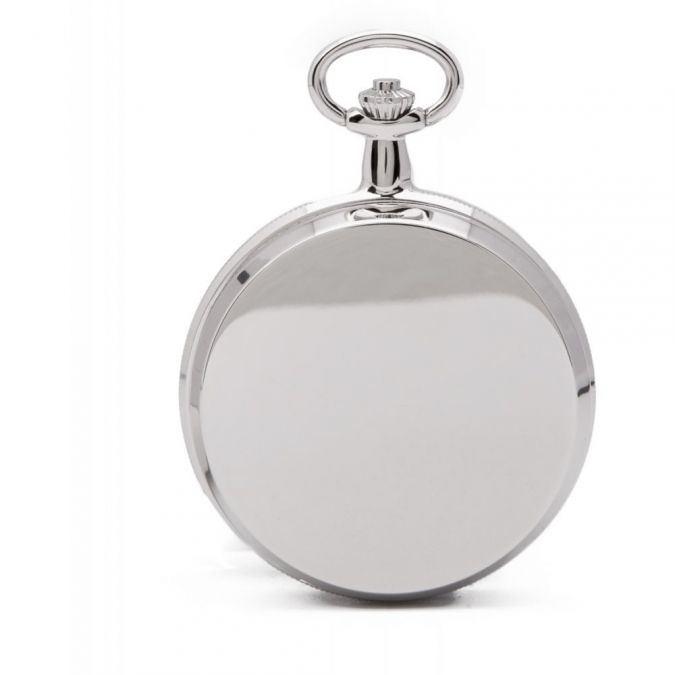 The Kew - Mechanical Chrome Plated Photo Frame Pocket Watch