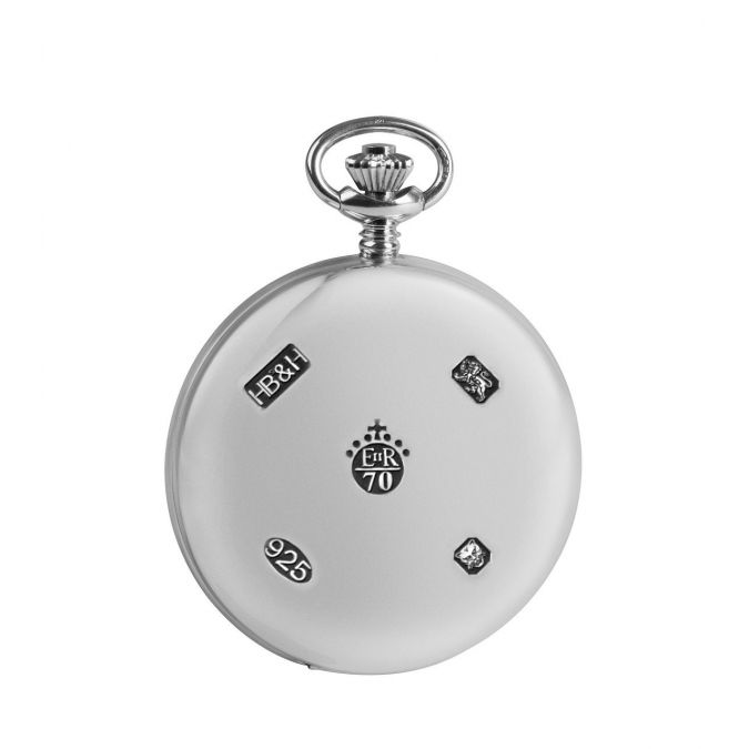 Sterling Silver Jubilee Hallmarked Skeleton Double Hunter Pocket Watch