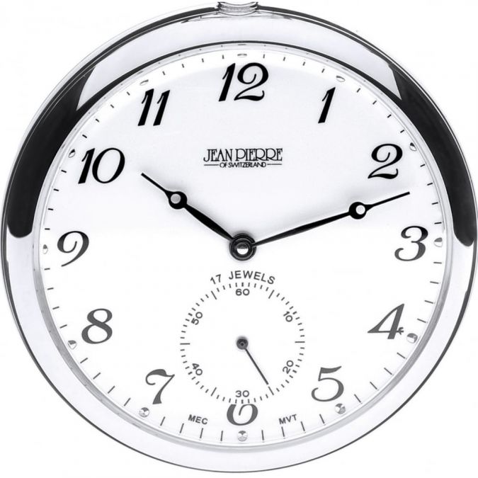 17 Jewel Sterling Silver Mechanical Open Face Pocket Watch