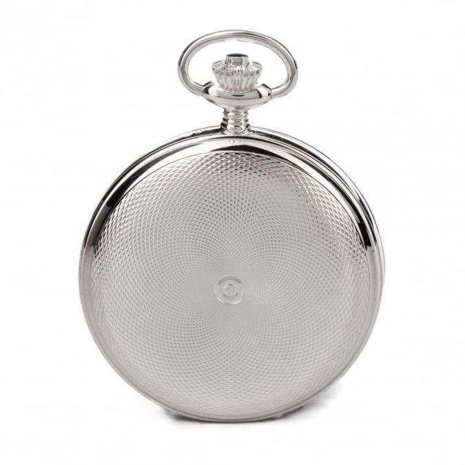17 Jewel Sterling Silver Double Hunter Mechanical Pocket Watch