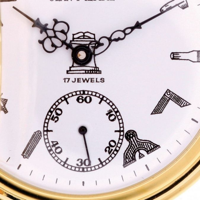 Mechanical Full Hunter Gold Plated Pocket Watch