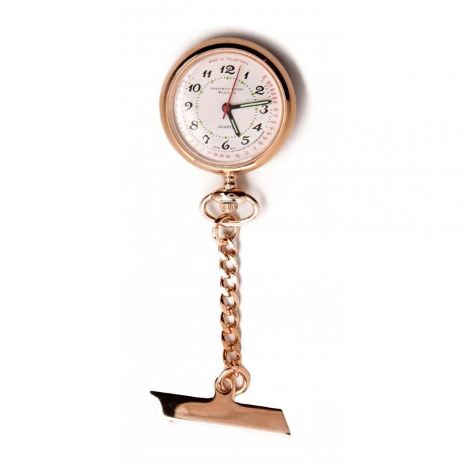 The Warwick - Rose Gold Plated Quartz Fob Watch