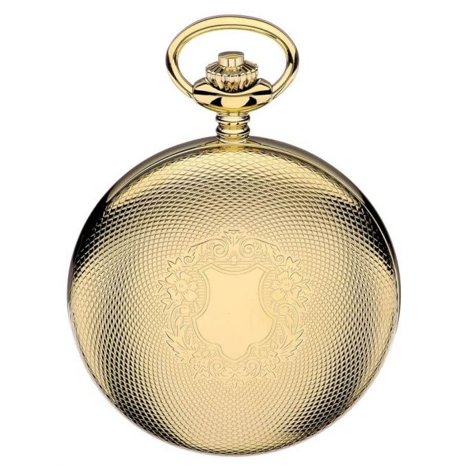 Gold Plated Mechanical Full Hunter Pocket Watch