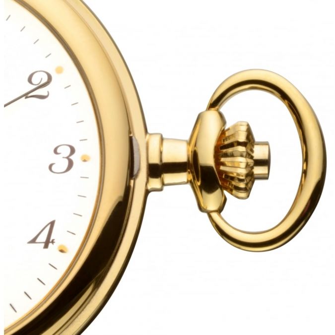 Gold Full Hunter Mechanical Pocket Watch