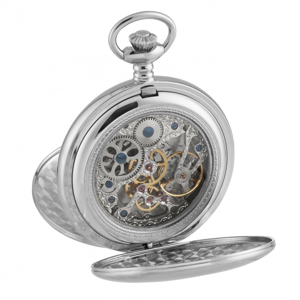 Woodford Pocket Watch Double Hunter Skeleton Movement W1094