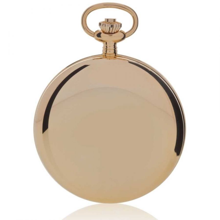 Gold Plated Date Display Hunter Pocket Watch