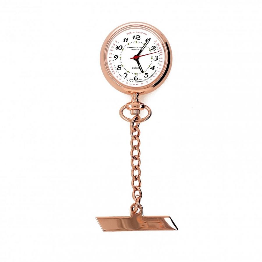 The Warwick - Rose Gold Plated Quartz Fob Watch