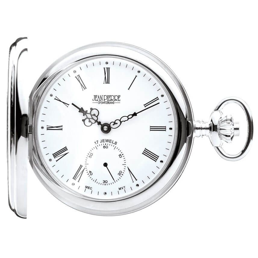 Luxury Sterling Silver 17 Jewel Mechanical Pocket Watch G142 ...