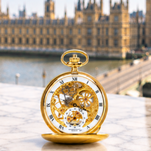 The Kensington - Gold Mechanical Double Hunter Pocket Watch