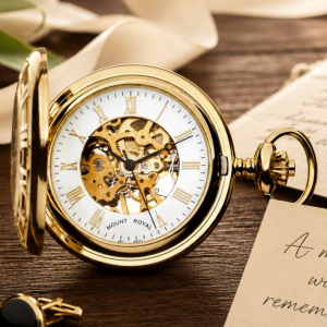 Gold Plated Half Hunter Pocket Watch