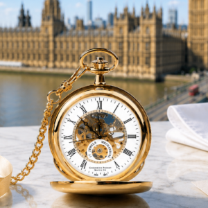 The St James - Gold Mechanical Double Hunter Pocket Watch
