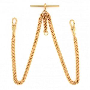 Accessories Pocket Watch Chains Double Albert T-Bar Chains 