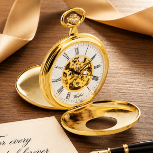 Double Half Hunter Gold Plated Pocket Watch