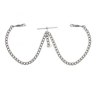 Double albert online pocket watch chain