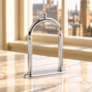 Chrome Plated Arched Pocket Watch Stand