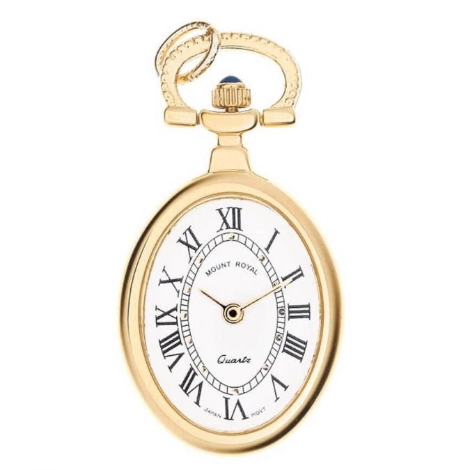 Gold Plated Oval Pendant watch - Free Shipping B12  display picture 3