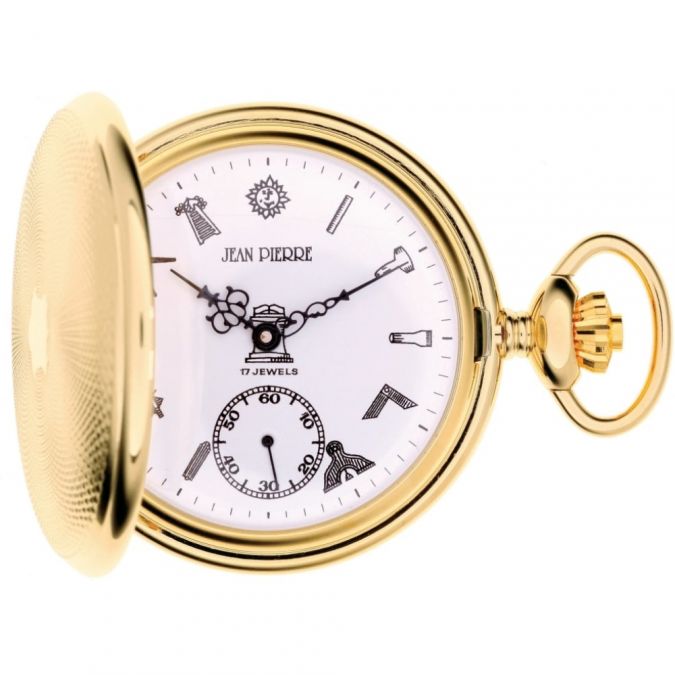 Mechanical Full Hunter Gold Plated Pocket Watch