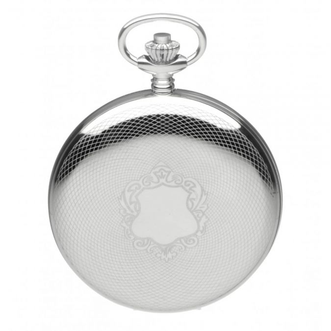 17 Jewel Sterling Silver Double Hunter Mechanical Pocket Watch
