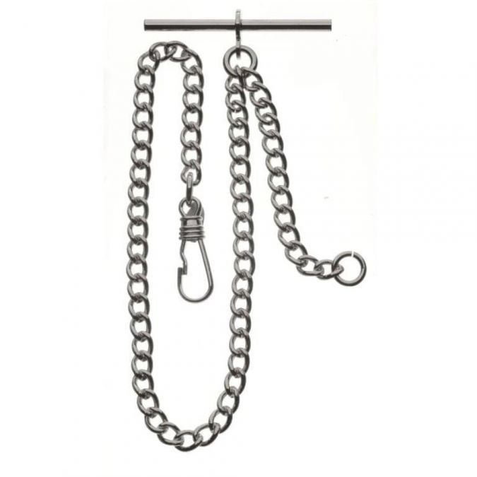 Chrome Plated Mechanical Double Hunter Pocket Watch With Heartbeat Window